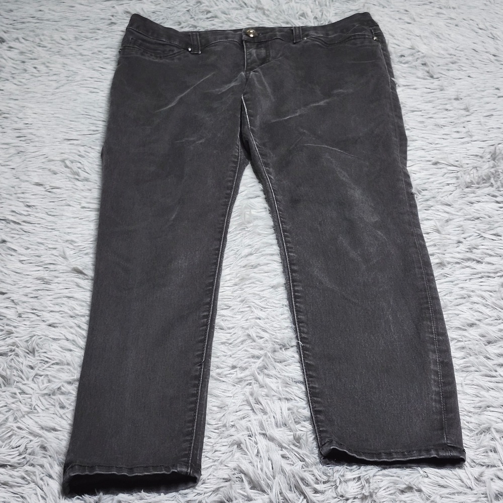 Seven7 Legging Jeans Womens 31x28 Black Wash Denim Skinny‎ Stretch Rear Pockets